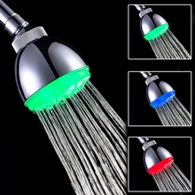 Brand New High Quality 3 Color LED Shower Head Temperature Sensor RGB Bath Sprinkler