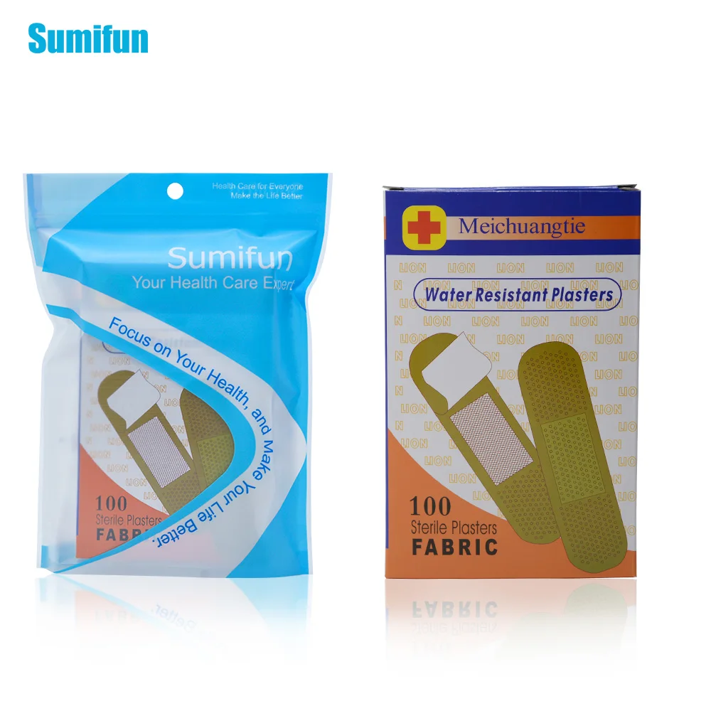 100Pcs First Aid Bandage Adhesive Band Aid Family Plaster Sterile