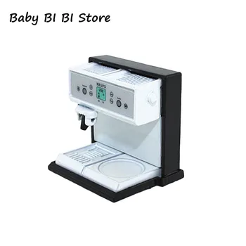 

Scale 1: 12 Metal Coffee Maker Machine Simulation Dollhouse Miniature Kitchen Doll House Decor Kids Play Toy