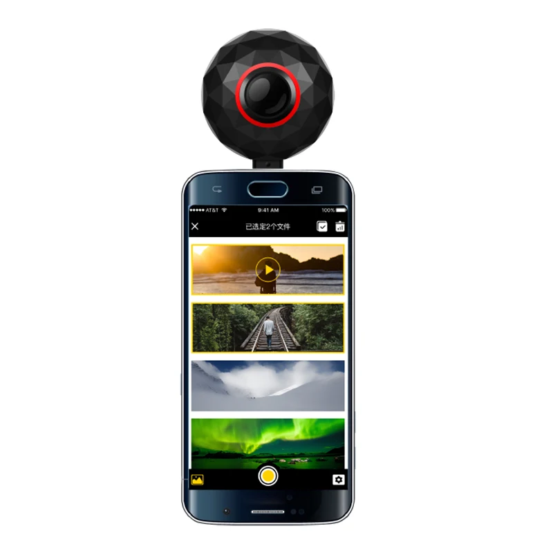 Magicsee 3K HD mini 360 camera live Panoramic Camera portable pocket VR Camera Dual Lens camera 360 for Type-c/Micro usb phones