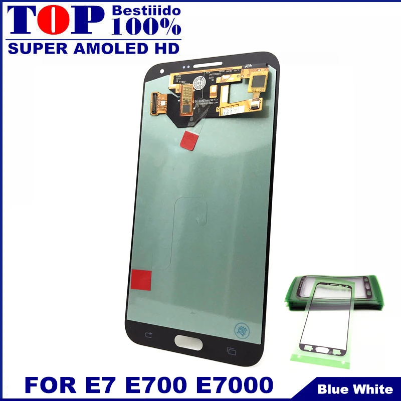 

Sensor High Quality AMOLED LCDs For Samsung Galaxy E7 E700 E700F E7000 Phone LCD Display Touch Screen Full Digitizer Replacement