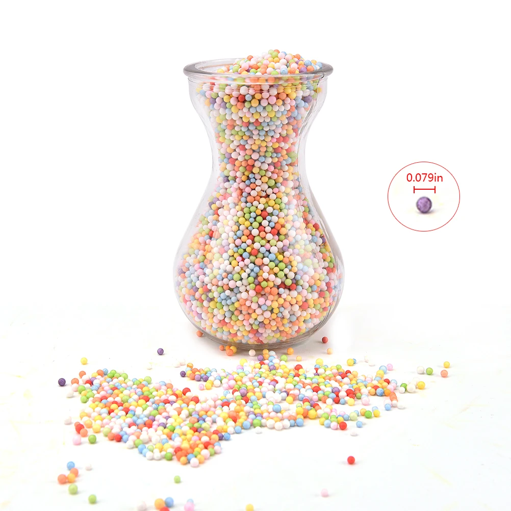 

Colorful 1pack/lot Bubble Decoration Styrofoam Balls Mini Foam Balls Decorative DIY Material Craft Supplies