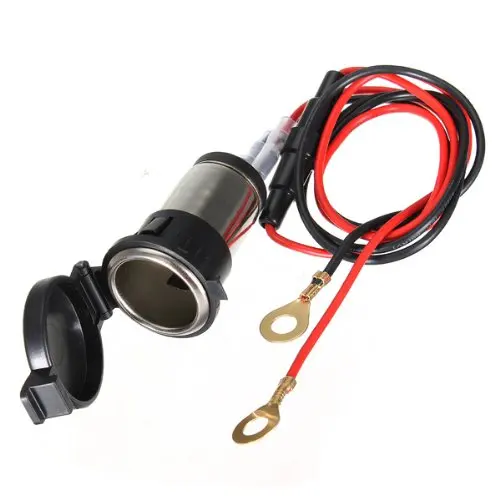 

Double Cigarette Lighter Socket 12V 120W DC Area Cable Charger For Moto Vehicle