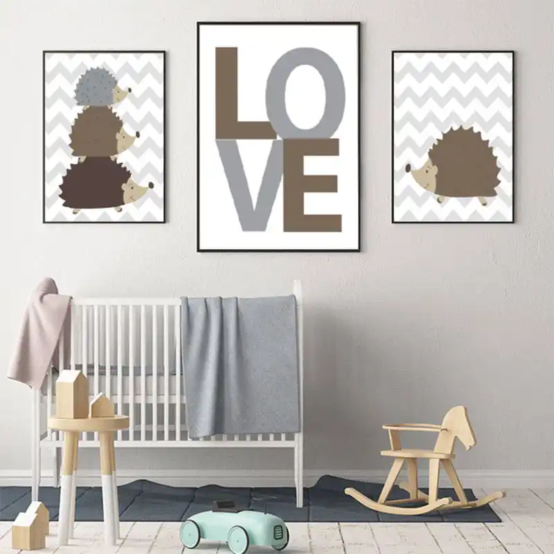 grey nursery decor