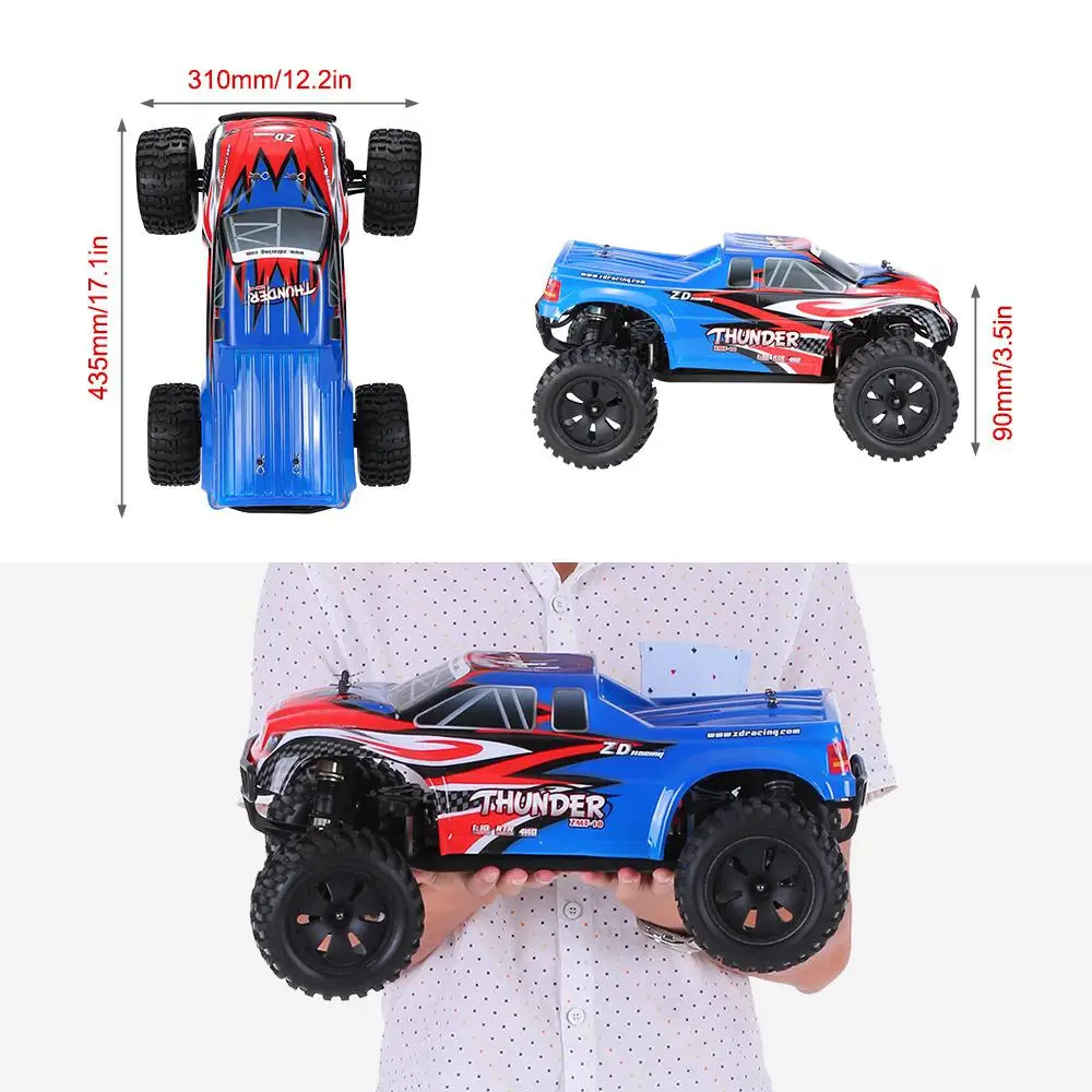 RCtown ZD Racing 10427-S 1/10 Детская игрушка автомобиль дистанционного управления автомобиль бесщеточный грузовик(9106