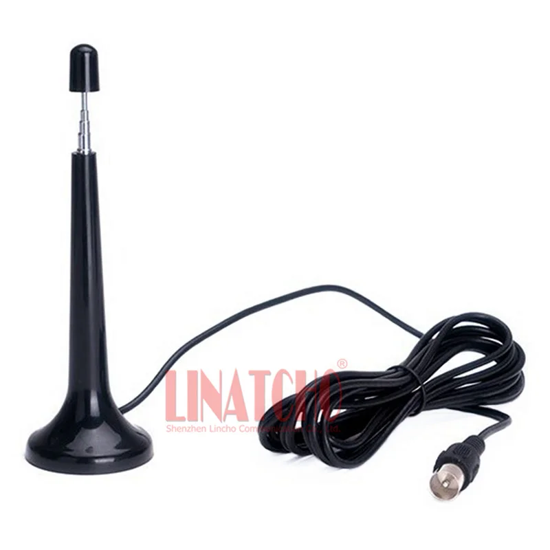 

Free shipping telescopic Digital Freeview 16dbi ~ 17dbi gains DVB-T mobile TV HDTV Antenna Aerial