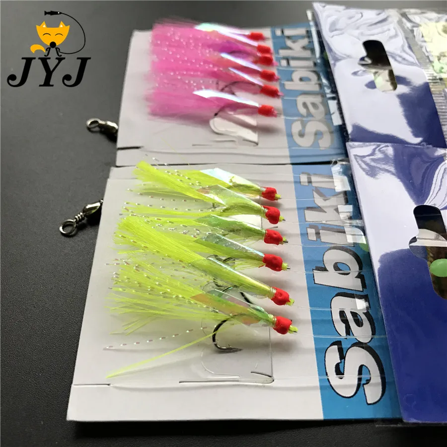 5 bags fishing sabiki samodur ,fishing Mackerel hook ,herring hook sabiki rig hooks , Fishing lure bait hook Tackle Accessories 