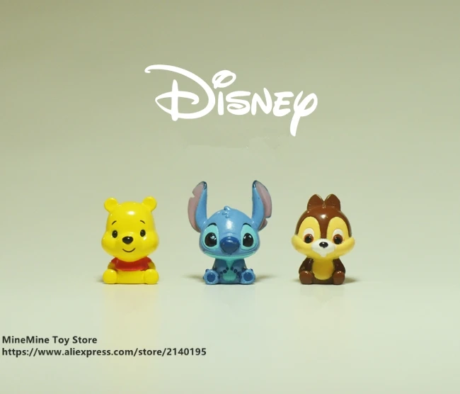 

DISNEY Lilo & Stitch 1.8cm 3pcs/set mini Action Figure Posture Anime Decoration Collection Figurine Toy model for children gift