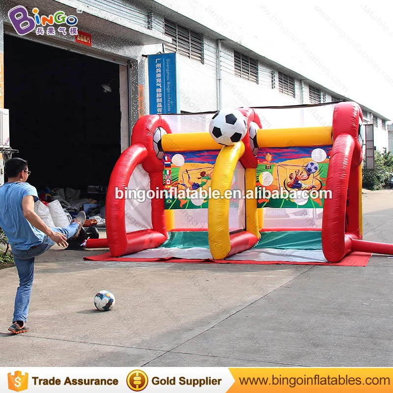 2017 Free Shipping Inflatable Kids Football Goal Inflatable Football Gate Shooting Games outdoor toys for children free shipping sealed airtight basketball goal inflatable sports games with free ce pump