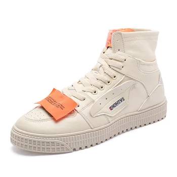 

Cool Winter Men Canvas PU Boots Army Combat Style Fashion High-top Military Ankle Boots Men's Shoes Comfortable Casual Sneakers