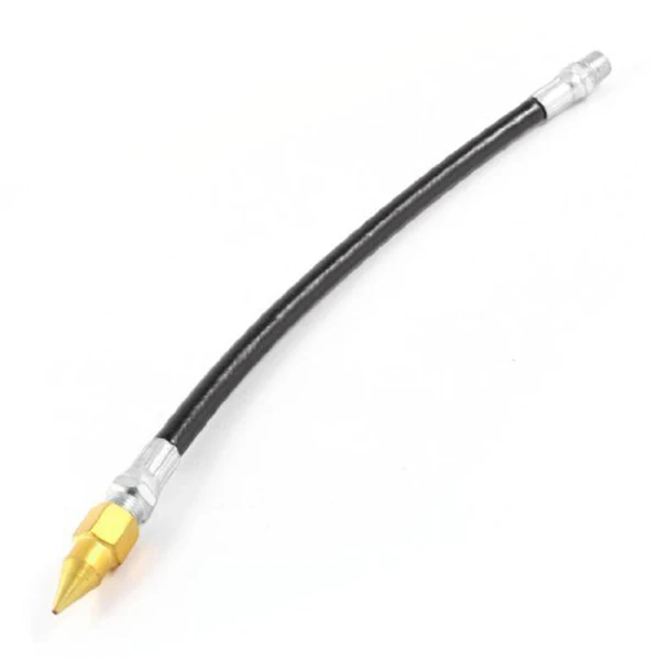 

9mm Male Thread Diameter Flexible Hand Operated Whip Grease Gun Hose with Point Tip