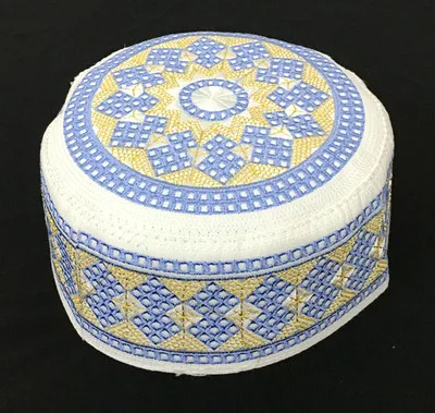 Модные мусульманские шапки Islanmic, круглые шапки для мужчин, размер 56-59