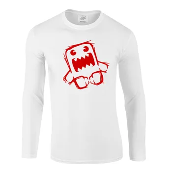 

Domo Kun Japanese Drift Funny t shirt men's long-sleeved cotton men bottoming shirt solid color Casual clothes Male Tops & Tees