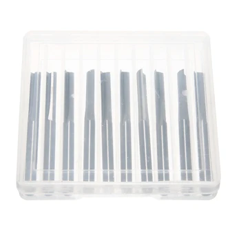 

10pcs 2 Flute Straight Slot Milling Cutter Tungsten Steel CNC Router Bits 17mm For Wood MDF PVC Cutting Tools