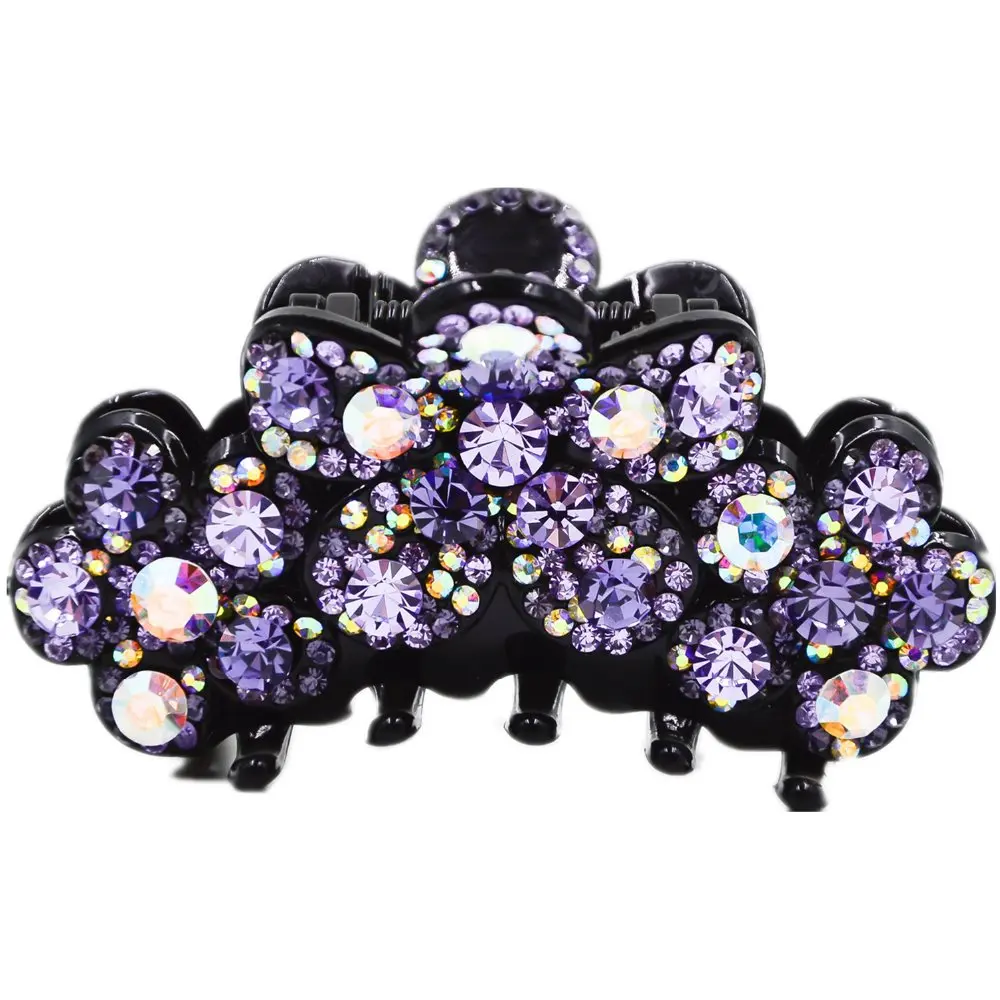 

Fancyin New Flora Hair Claws Rhinestone Hair Clip High Quality Shining Hair Accessories for Girls