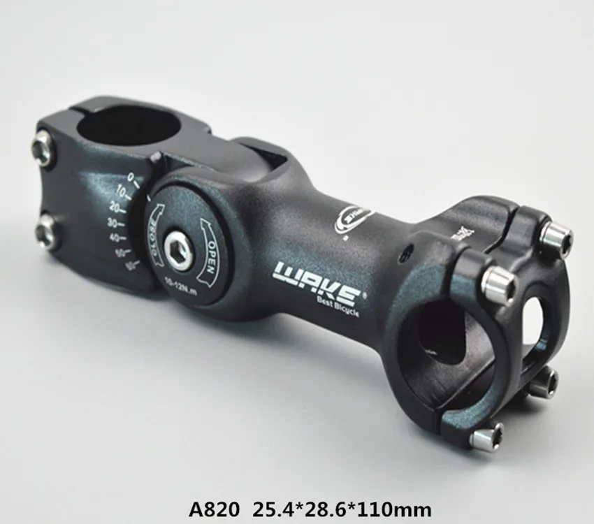 

Adjustable 0-60 Degree Bike Handlebar Stem 25.4/31.8*28.6*110MM MTB Road Mountain Bicycle Aluminum Alloy Bar Stems Cycling