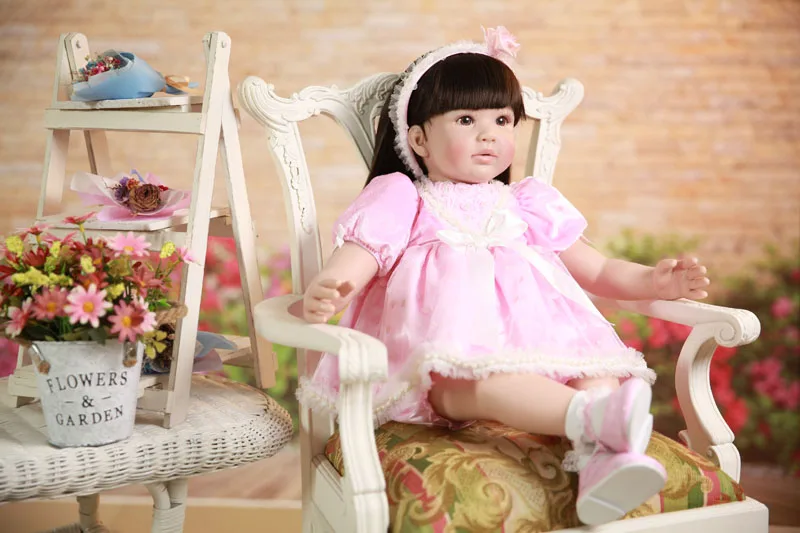 

60cm Silicone Reborn Baby Doll Toys Realistic Vinyl Princess Toddler Babies Girls Bonecas Birthday Gift Play House Toy Lifelike