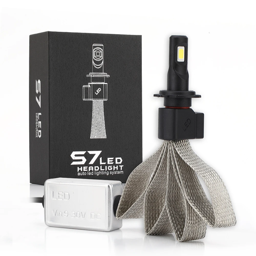 H7 Car LED Headlight Bulbs 6000K Waterproof Rain 30W High Low Beam Common Led Car Light