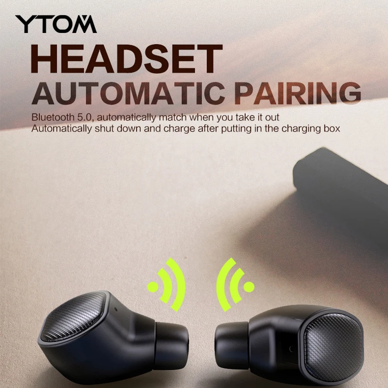 YTOM Mini True беспроводные наушники Bluetooth 5 0 гарнитура звуковой сигнал бас чистый