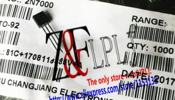 

2N7000 2N 7000 TO-92 2N7000TA 2 types 50pcs/lot