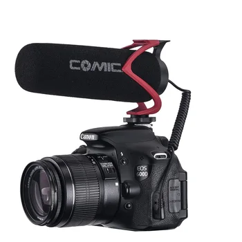 

Super-Cardioid Condenser Lite Portable On Camera Microphone Interview Conference Living Record Video Wired DSLR Smartphoe Mic