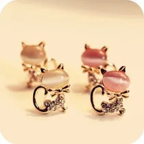 

Korean Version of The Popular Sweet Temperament Wild for Cat Earrings Vintage Jewelry Wholesale Free Shipping
