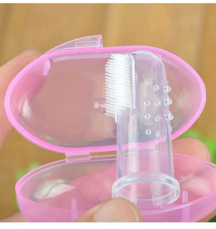 Детские для малышей Мягкие силиконовые палец зубная щётка зубы резиновая массажер зубы стоматологические уход за зубами I0011
