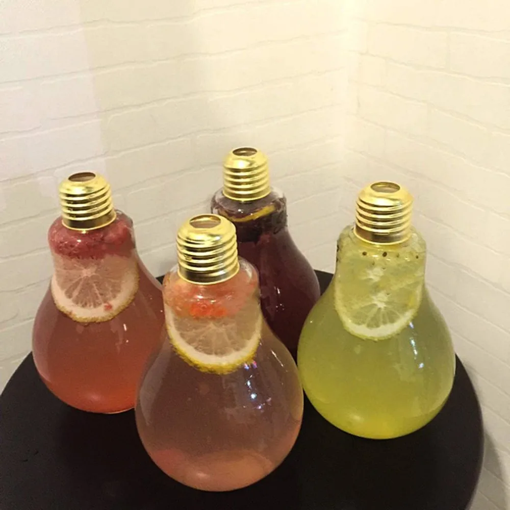 Креативная лампа бутылка для воды для короткой моды милый Молочный Сок светильник форма лампы герметичная стеклянная бутылка Вечерние