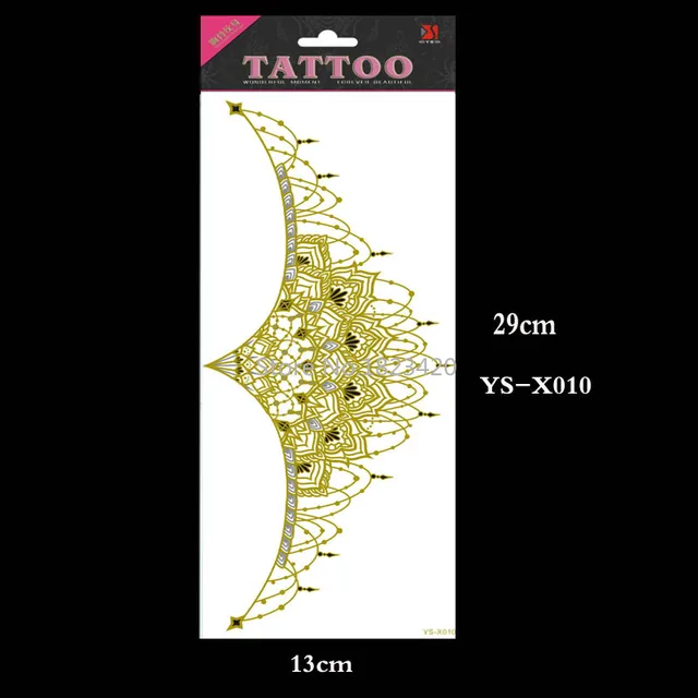 YS-X010 All Waterproof Under Breast Tattoo Temporary Gold Tattoo, Sexy Women Tattoo YS-X010 All Waterproof Under Breast Tattoo Temporary Gold Tattoo, Sexy Women Tattoo