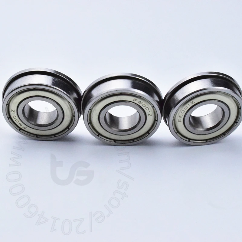 cromado e metal, alta velocidade selada, 10PCs, 12*28(30)* 8mm, F6001ZZ