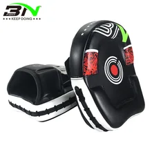 2-Piece Hand Punching Precise Target Curve Stlye Boxing MMA Sparring Training Mitts Combat Kickboxing Muay Thai Kick Focus Pads