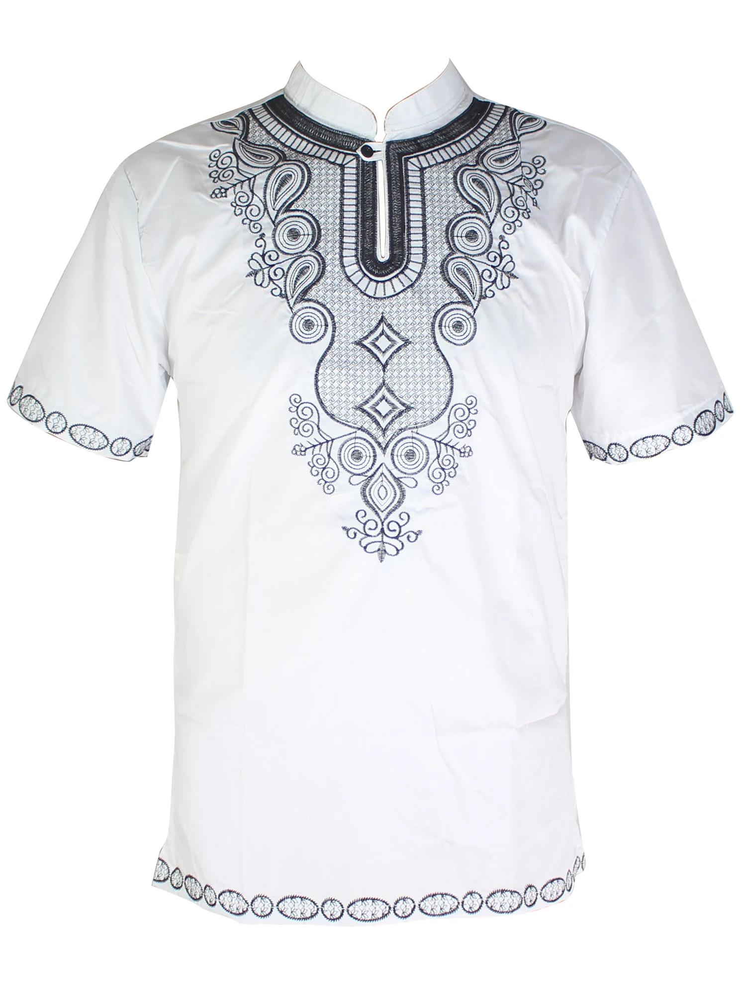 

Ethnic Embroidery Africa Clothes Men`s Dashiki Tops African Bazin Dress Africa Summer Wearing