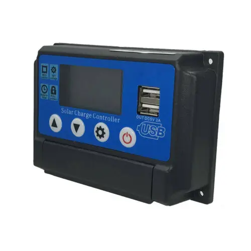 10 60A регулятор MPPT солнечной панели Контроллер заряда 12V/24V Авто отслеживания