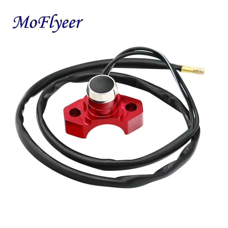 

MoFlyeer Motorcycle Switch Self Return Button Handlebar Mount Electric Power Start Kill Horn Switches CNC Aluminum