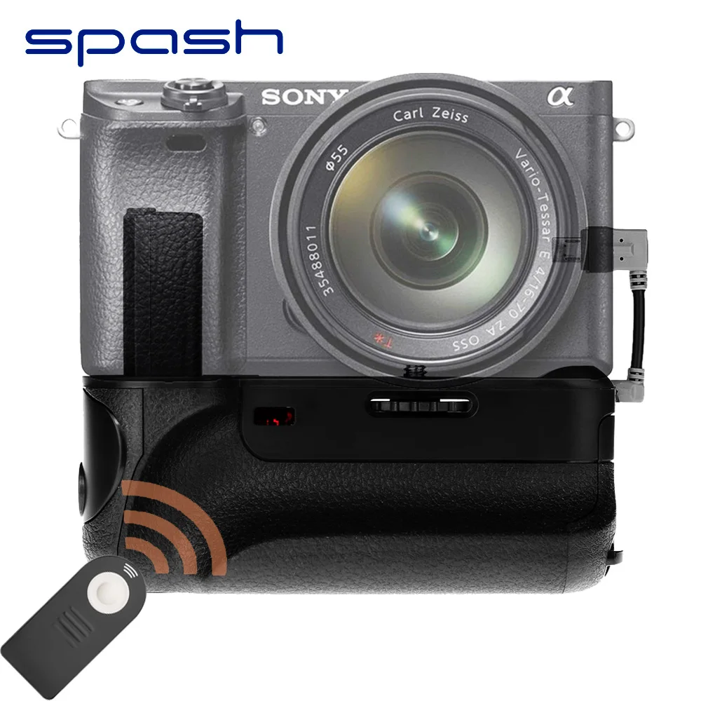 spash Vertical Battery Grip for Sony A6000 Mirrorless Digital Camera Work with NP FW50 Multi