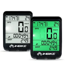 INBIKE Bicycle Digital Computer Speedometer Bike Computer Wired Wireless Odometer Bike Rainproof Stopwatch Bike Accessories new arrival odometer bike meter speedometer digital lcd bicycle computer clock stopwatch