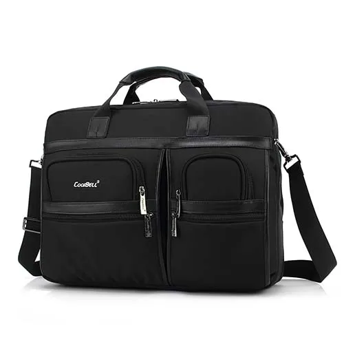 Сумка для ноутбука большой емкости 15 15,6, деловая сумка через плечо, сумка-мессенджер для macbook PRO15.4 17 17,3, сумка для компьютера, дорожная сумка 5003 - Цвет: Black 5003