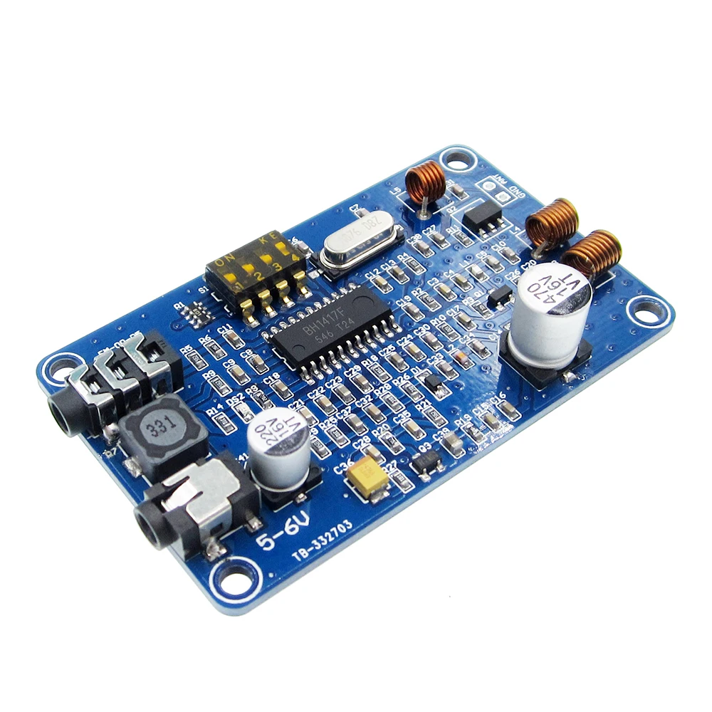 

High Stability Frequency! BH1417 200M 0.5W Digital Radio Station PLL Wireless Two Channel Stereo FM Transmitter Module 5-6V DC