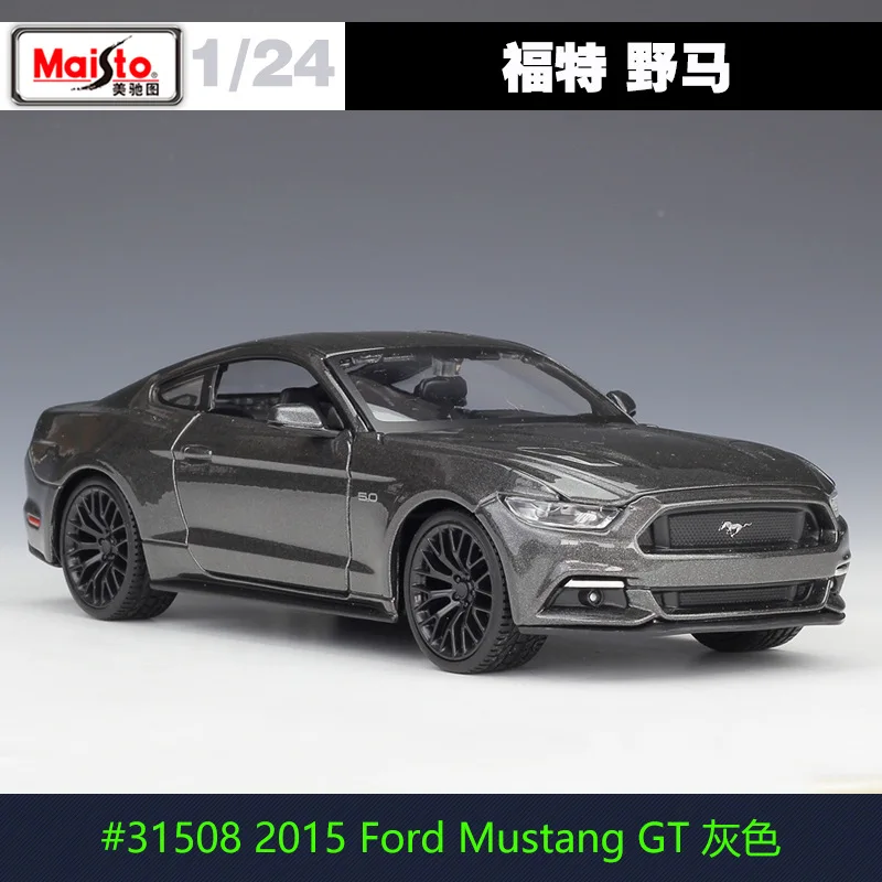 MAISTO 1/24 масштабная модель автомобиля игрушки США Ford Mustang уличный гонщик литая металлическая модель автомобиля игрушка для коллекции, подарка, детей - Цвет: 2015 Ford Mustang A