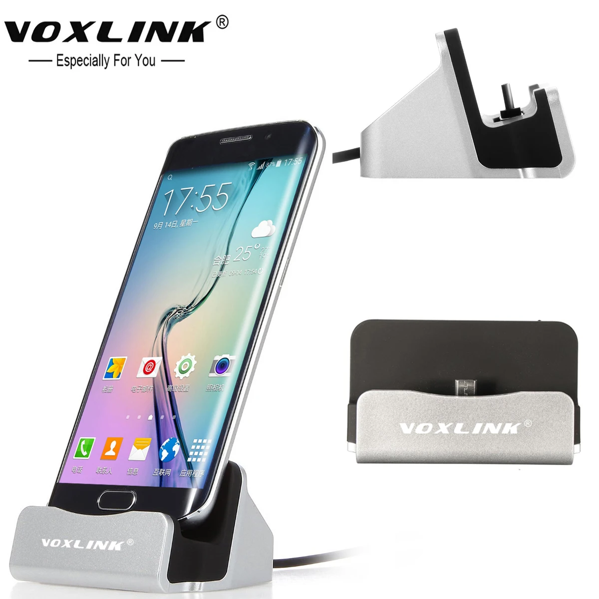 10PCS VOXLINK Charger Dock Micro USB Android Phone Charging Stand Base
