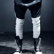 28-44! Мужские Брюки Плюс Размер повседневные штаны ПУ Цвет Соответствующие мужские повседневные шаровары певица костюмы брюки