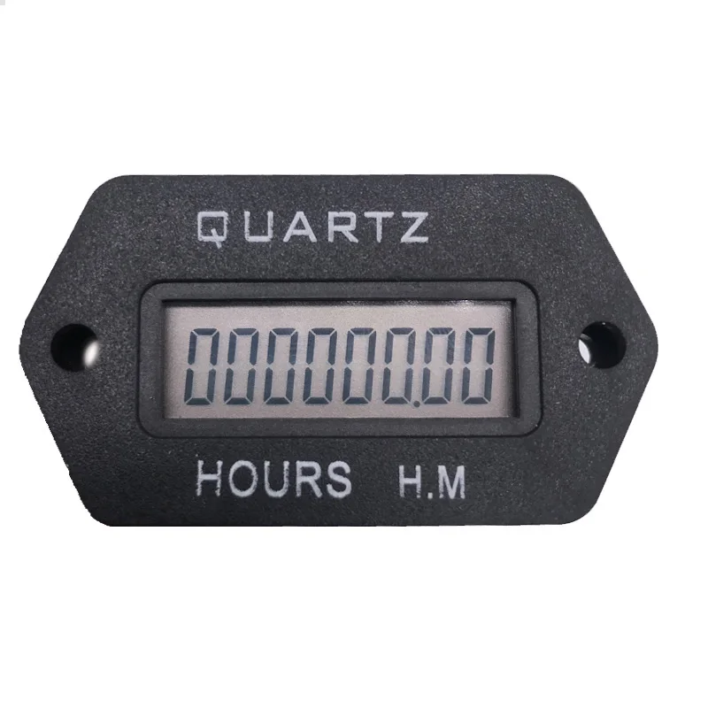 Digital Hour Meter LCD Accumulate Timer 6 36V DC AC Hour Meter resettable Counter 999999 59H