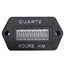 Digital Hour Meter,LCD Accumulate Timer,6-36V DC/AC  Hour Meter resettable Counter 999999.59H Snap in ,for Vehicle  Boat Truck 1