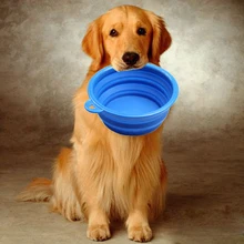 1pcsPet Продукты Силиконовые домашние складные миски для собак портативные миски для собак оптом для еды питьевая вода для собак миски для домашних животных