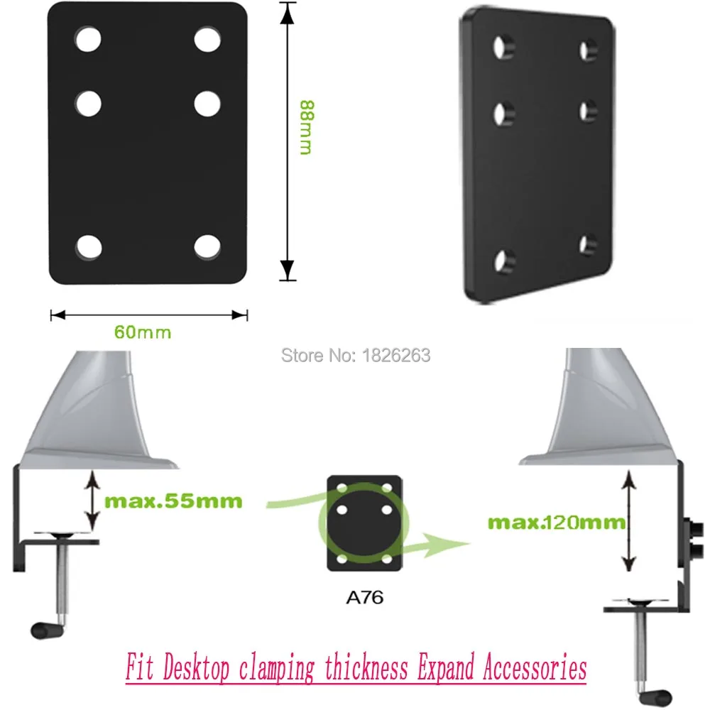 HONGHUA-SPCC-cold-rolling-steel-DIY-LCD-TV-Bracket-Clamp-Table-Extended-Accessories