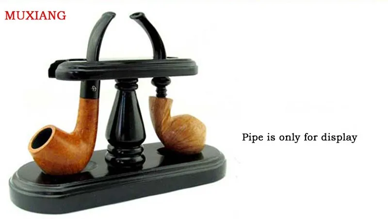 2 wooden 2 pipe racks