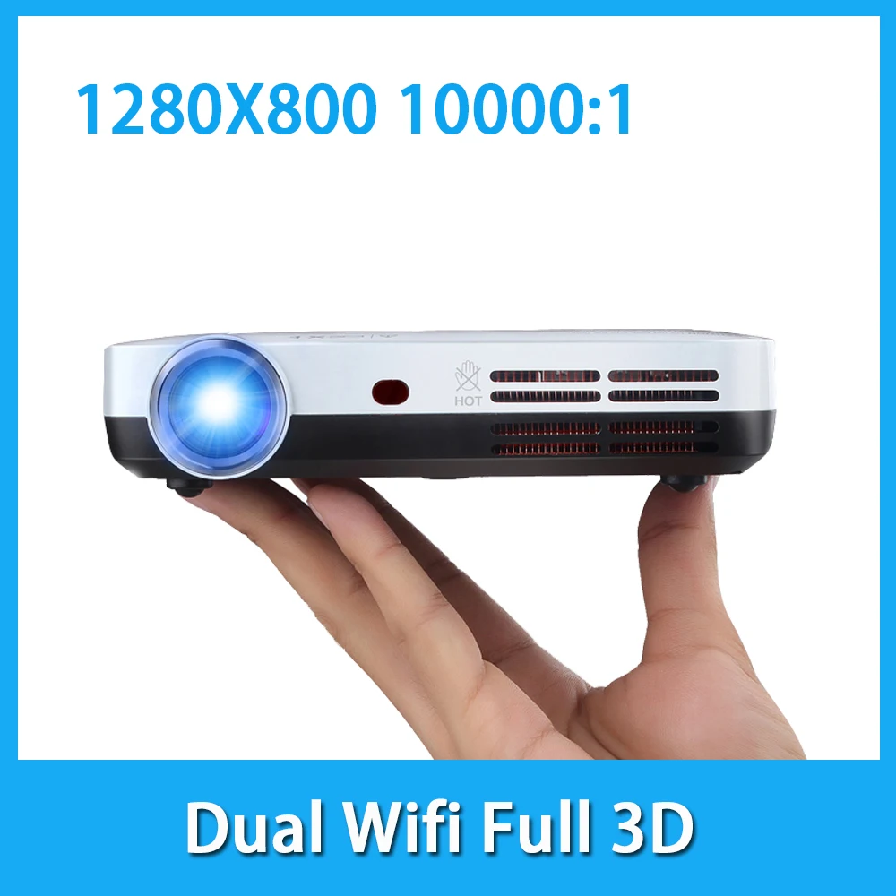 Mini Pico proyector Full HD led 3D Projector Home Theater cinema data show Support 1080p android Wifi system bluetooth Beamer |