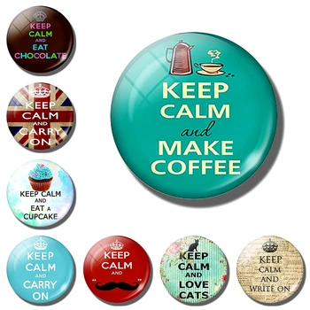 "Keep Calm" Quote Fridge Magnet Glass Magnetic Refrigerator Stickers message board Cute Letter refrigerator magnets Home Decor