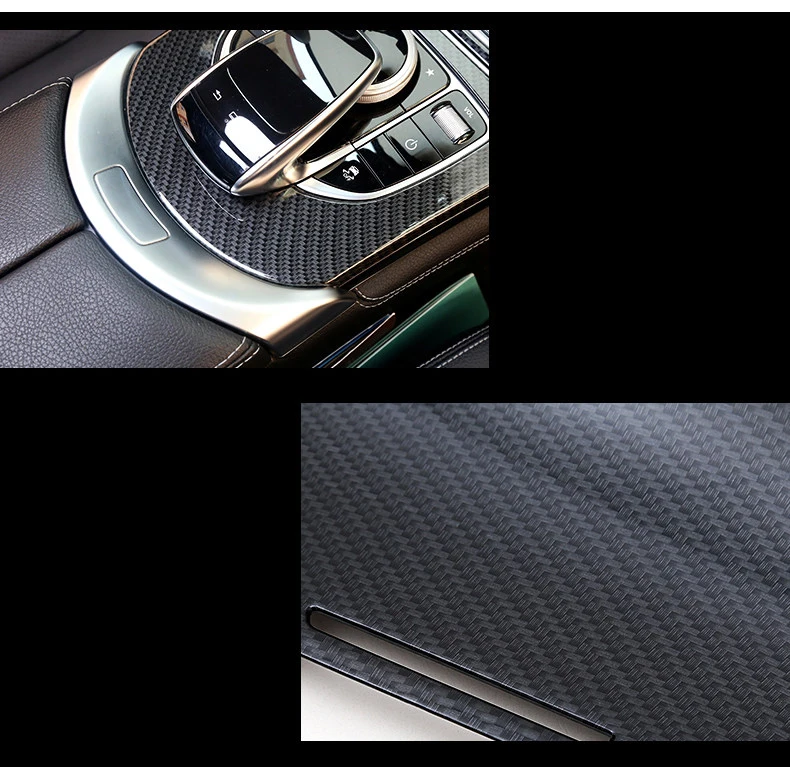 Для Mercedes-Benz GLC X253 автомобильные наклейки из углеродного волокна W205 модификация интерьера в полосе управления GLC COUPE аксессуары