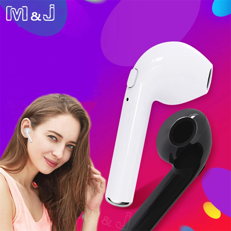 

M&J i7s TWS Hearphone Ture Mini Wireless Bluetooth Earphone Stereo Music Headset With Mic For All Smart Phone One Piece